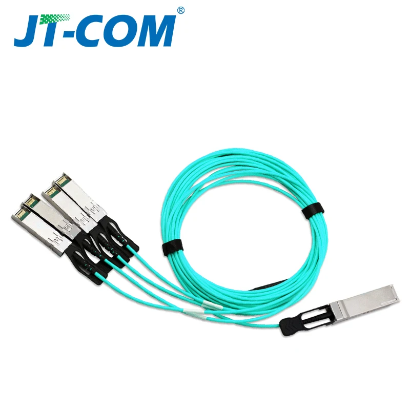 Оптоволоконный кабель 100G QSFP28 4xSFP28 AOC 1 м 3 5 7 10 20 модуль MPO SFP OM3 OM4 активный оптический