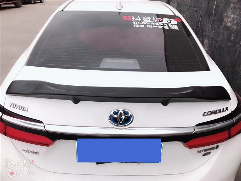 Использовать для Toyota corolla спойлер 15 16 17 18 год Левин Глянцевая углеродное волокно/FRP заднее крыло R стиль аксессуары