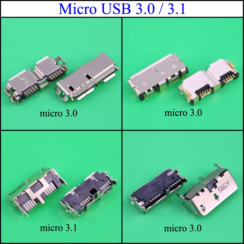 

YuXi Micro USB 3.0/3.1 B Type SMT Female Socket Connector for Hard Disk Drives Data Interface Sell At A Loss USA Belarus Ukraine