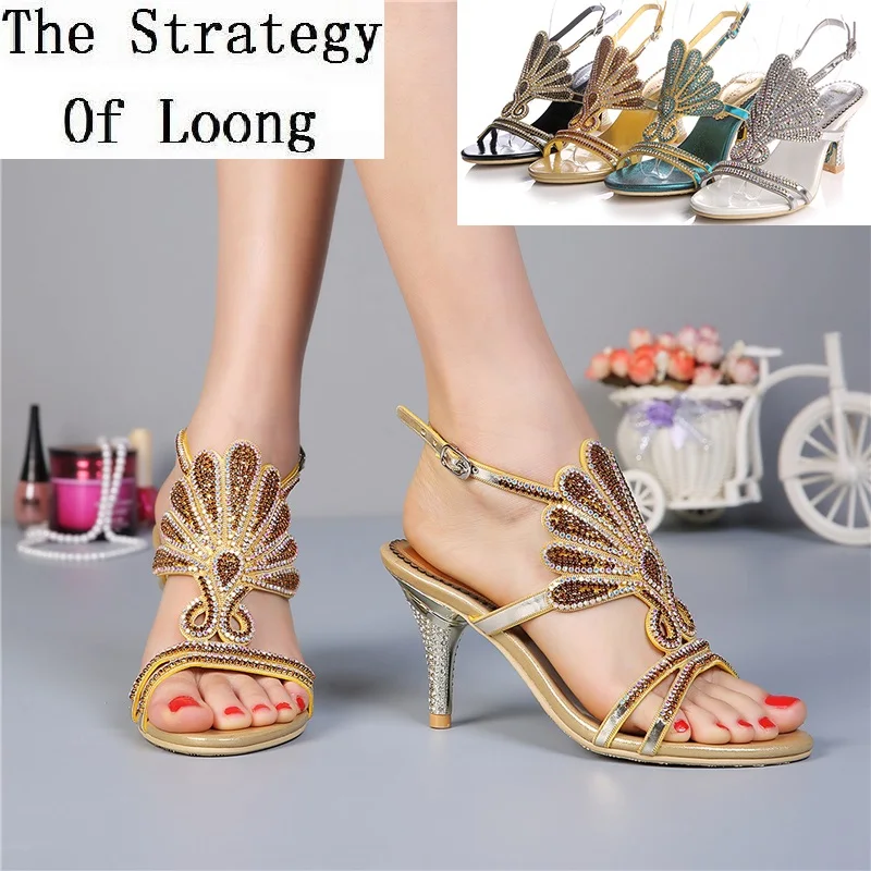 Женские сандалии-гладиаторы из натуральной кожи с открытым носком на высоком