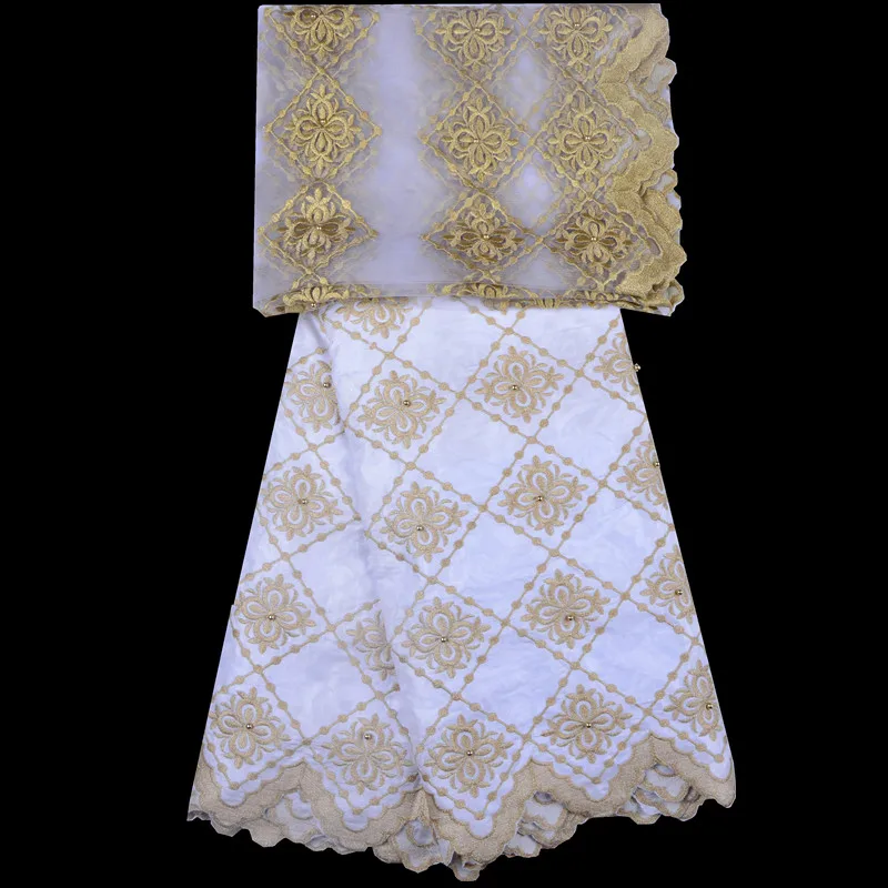 

Latest Guinea Brocade Grid cloth Fabric African Garment Wedding Fabric Bazin Riche Getzne Lace Fabric Sewing Fabrics A1304