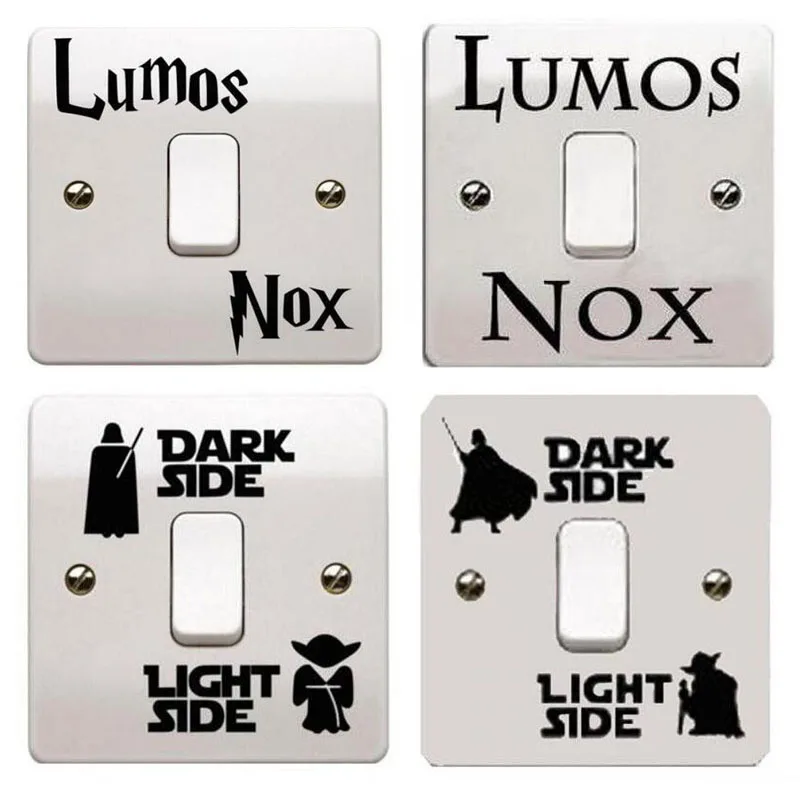 2 шт. черный переключатель Звездные войны наклейка темный классический виниловый