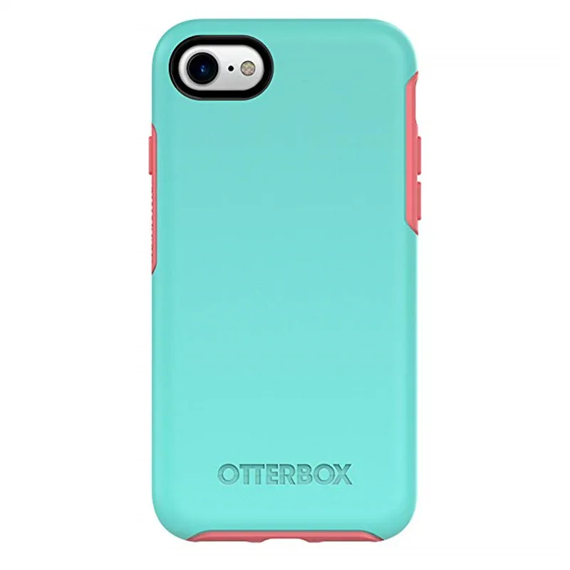 Sky blue Роскошный ударопрочный чехол серии symmetrie для iphone 8 7 6 6s антидетонационный простой монтаж для iphone 7 8 6 6s plus с логотипом - Цвет: Sky blue
