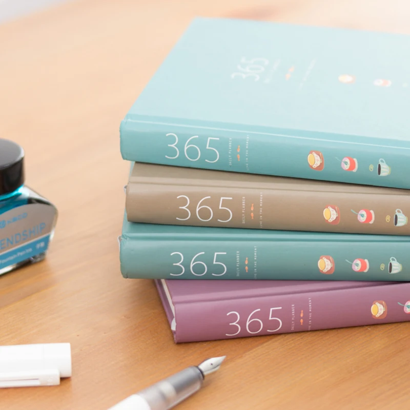 

Cute Stationery Notebook 365 Planner Kawaii A5 Weekly Monthly Daily Diary Planner 2021 Notebooks or Journals School Supplies