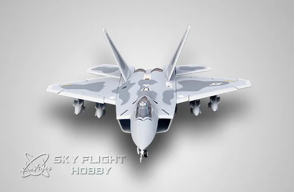 Летательный аппарат F22 twin 70 мм EDF Jet fighter с дистанционным управлением модель PNP и KIT F