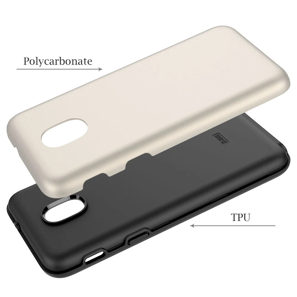 Двухслойный Гибридный армированный чехол для Samsung Galaxy J7 2018/J7 Refine/J7 Star/Crown/Eon/Top/Aero |
