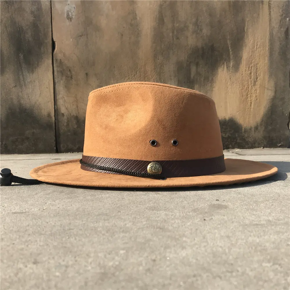Женская и мужская полая шляпа от солнца в западном стиле для папы Boater Sombrero Hombre