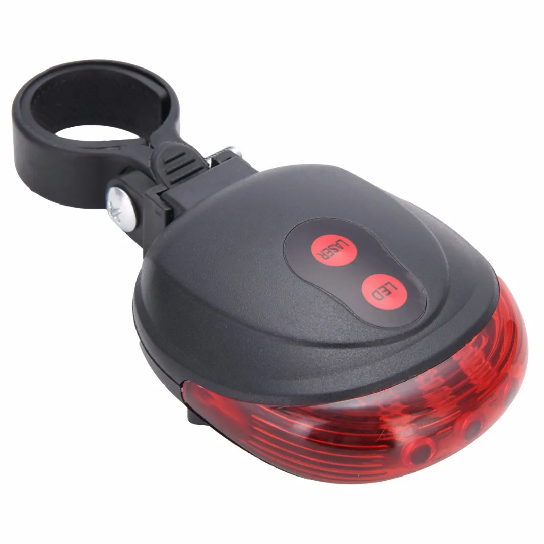

Bicycle Light 5 LED Laser Bike Taillight Safety Warning Light Bicycle Rear Tail Light Lamp Night Cycling Riding Safe Accessories