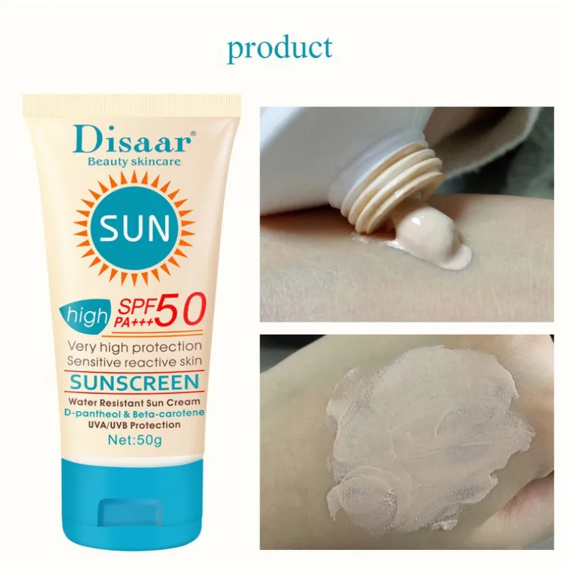 Женский солнцезащитный крем PA + SPF 50 для лица с УФ-излучением отбеливающий |