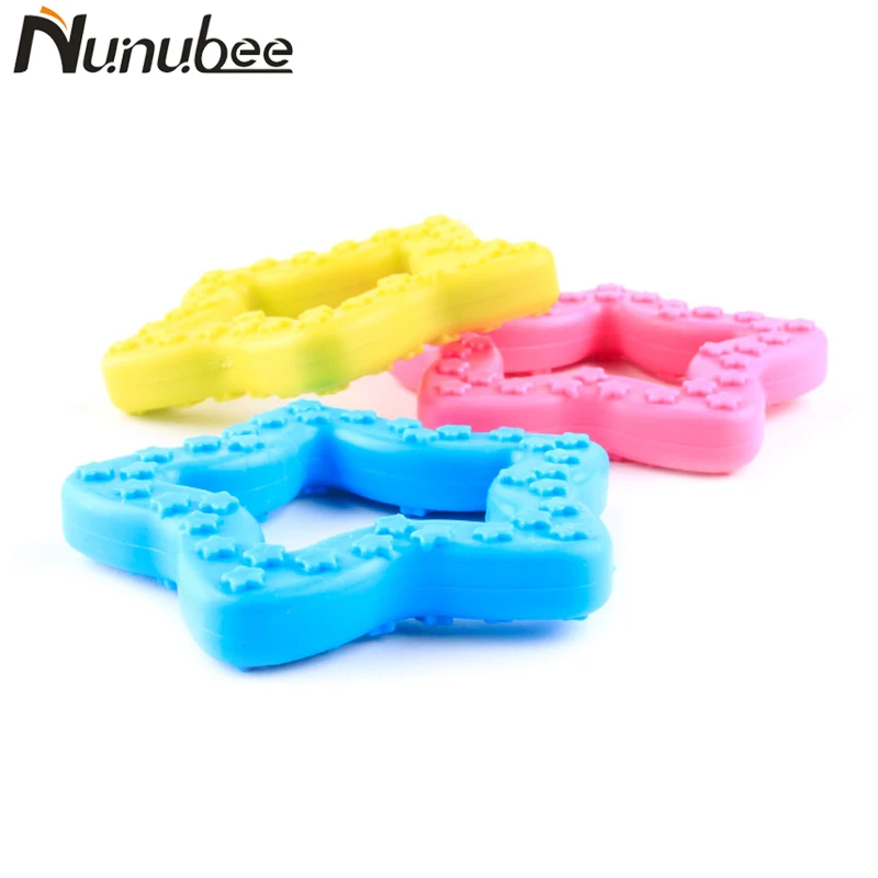 Nunubee игрушки для собак товары домашних животных тиснение звезды TPR резиновые