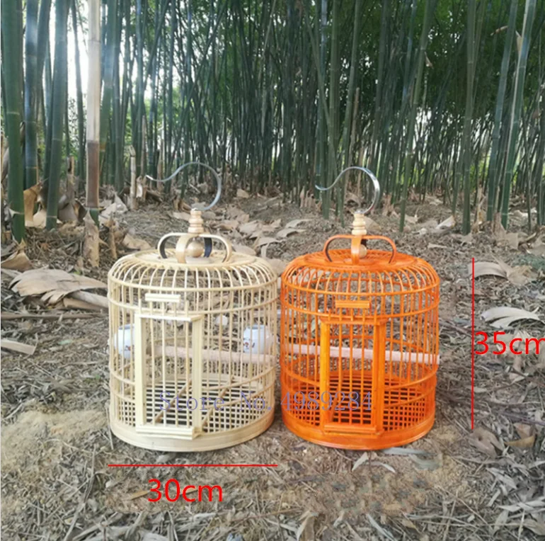 birdcage Bamboo Handmade cage Accessories Bird house box Home Decorations Hanging ornament bird tent decorative cage