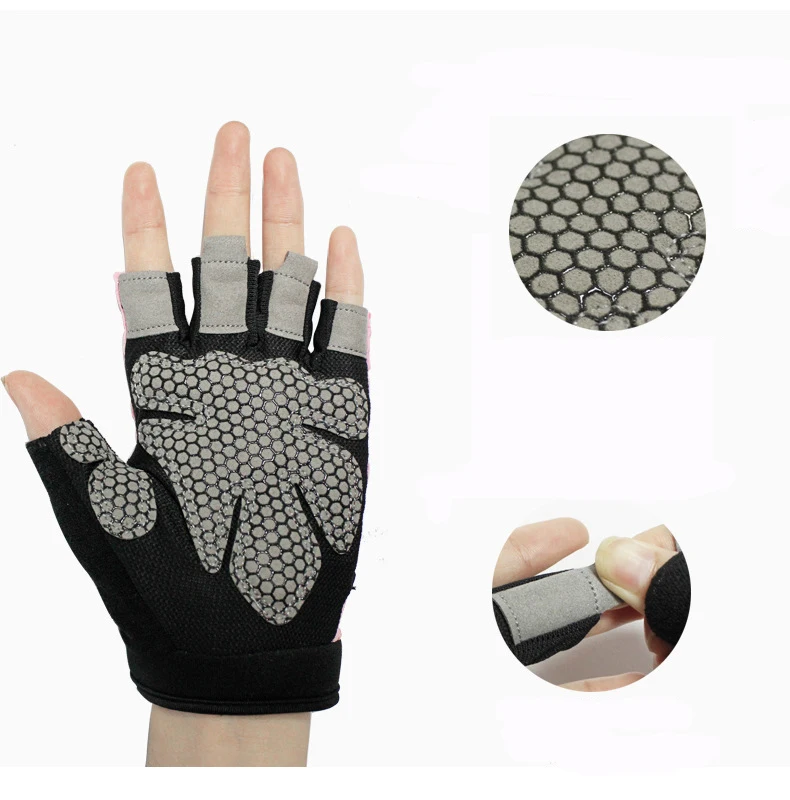 1 Pair Half Finger Gloves for Men/Women Training Gym Dumbbells Yoga Fitness Sports Riding Breathable Thin Section | Спорт и