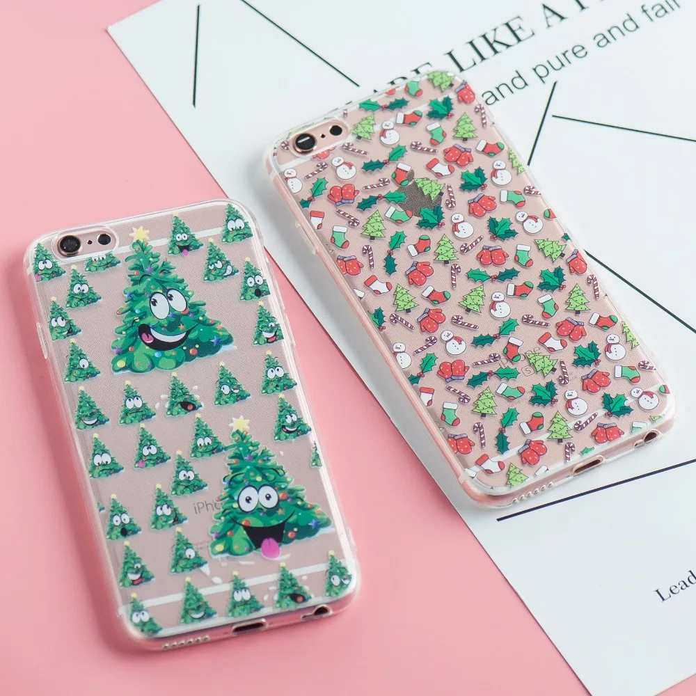 Рождественский чехол Napeyin Fruit Pine apple для iphone 7 6 S 8 Plus X 5 5S SE Мягкий силиконовый