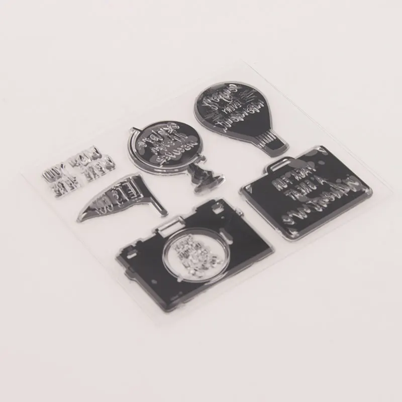 Прозрачный силиконовый штамп для печати фотоальбома DIY скрапбукинга с воздушным