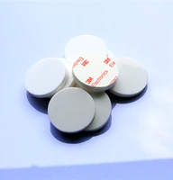 50pcs 20mm x 5mm white anti slip silicone rubber plastic bumper damper shock absorber 3m self adhesive silicone feet pads
