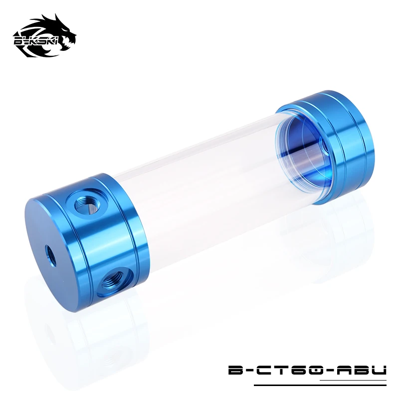 Bykski B-CT60-ARD/AGE/ABU/AGC цилиндрический резервуар OD 60 мм длина 100 150 200 260 мм чехол для водяного охлаждения ПК - Цвет лезвия: Blue