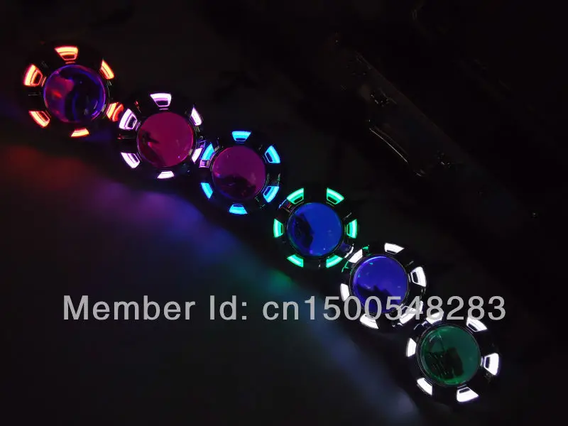 Универсальный мотоцикл 35 Вт 2 дюймов Bi Xenon HID объектив проектора комплект Wiht синий