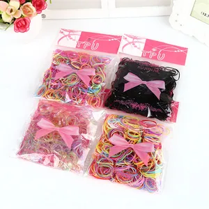 Приблизительно 500, яркий держатель для хвоста, эластичная резинка для волос, держатель для волос из ТПУ, резинка для волос, аксессуары для волос для девочек, резинка для завязывания волос