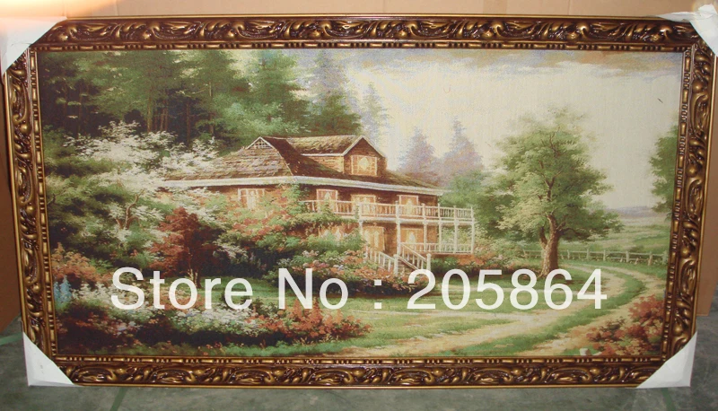 Бесплатная доставка настенный гобелен среднего размера с пейзажем вилла