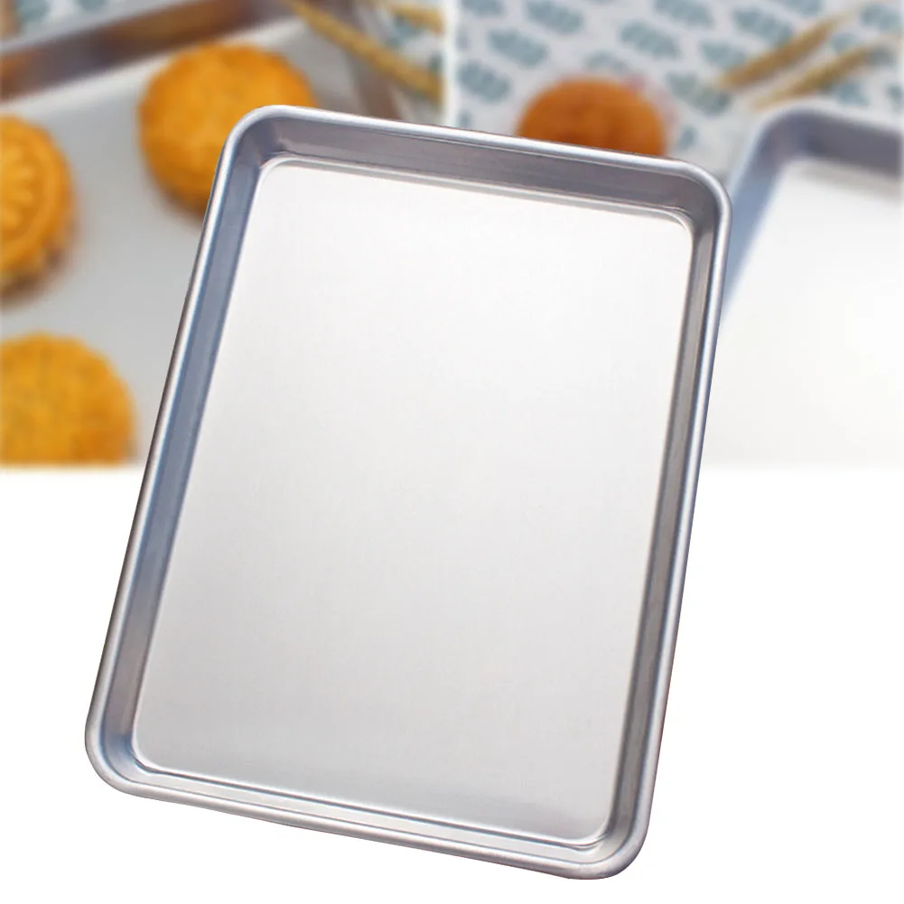 Tapered Design Sheet Pan Kitchen Supplies Durable Baking Tool Easy Stacking BBQ Aluminum Non-stick |