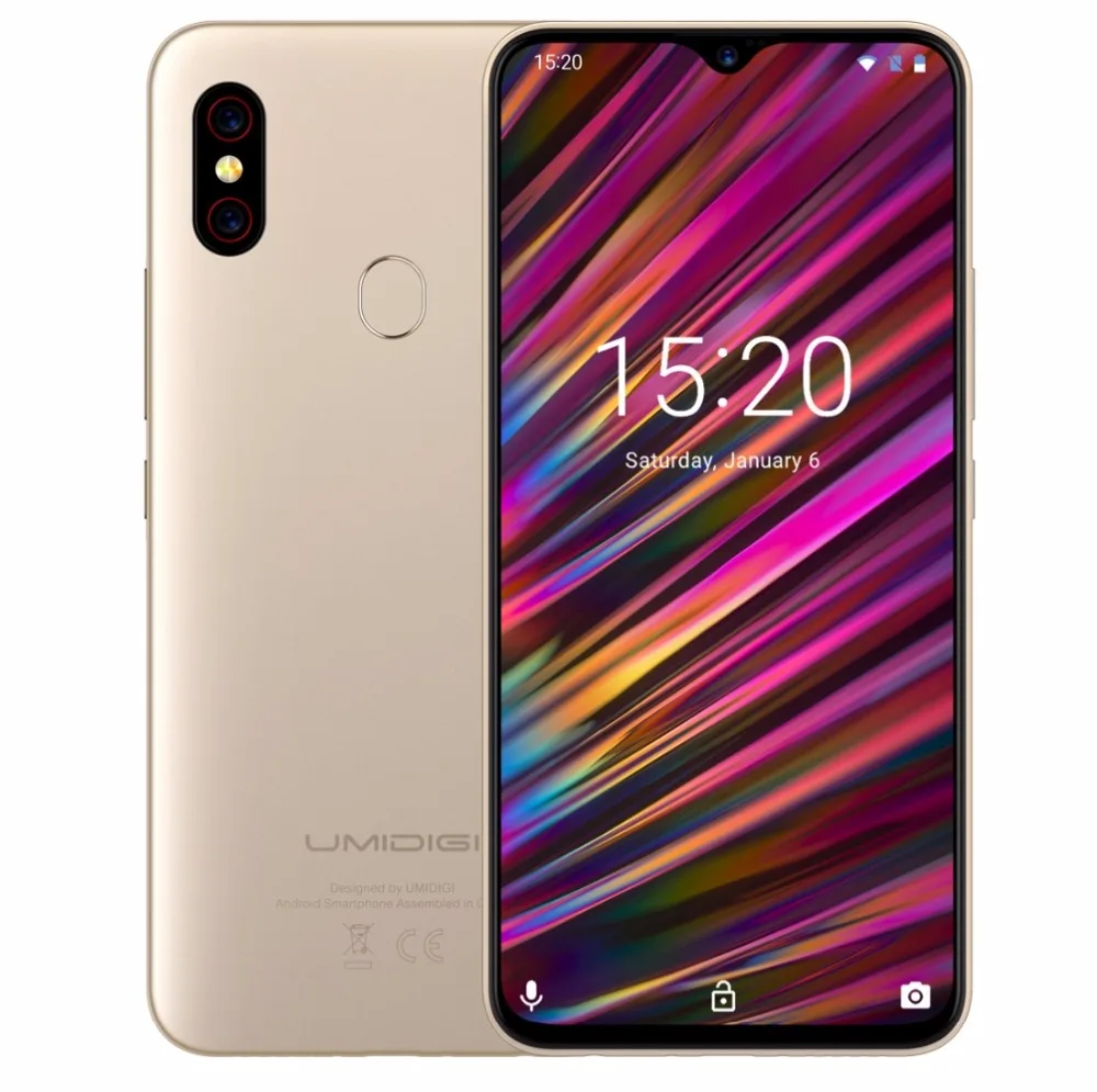 UMIDIGI F1 Android 9,0 128 Гб rom 4 Гб ram 6," FHD+ Helio P60 5150 мАч большая батарея 18 Вт Быстрая зарядка смартфон NFC 16 Мп+ 8 МП телефон