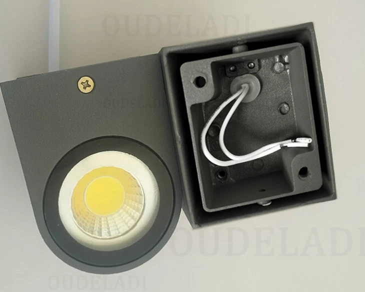 AC85-265V 3 Вт/6 Вт COB светодиодный настенный светильник IP54 водонепроницаемый светильник ing современный минималистичный Крытый Открытый крыльцо садовый светильник