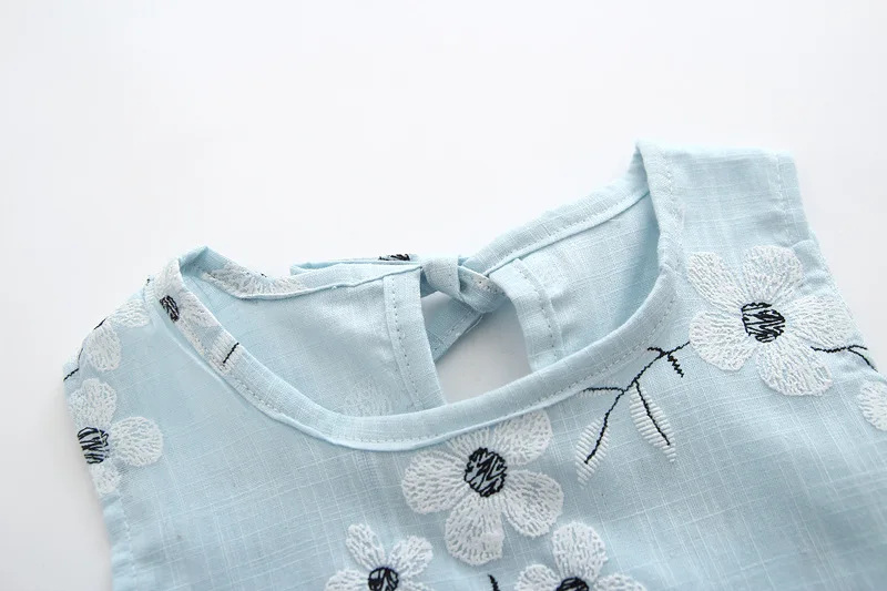 Платье для девочек с цветочным узором платье без рукавов летняя одежда платья