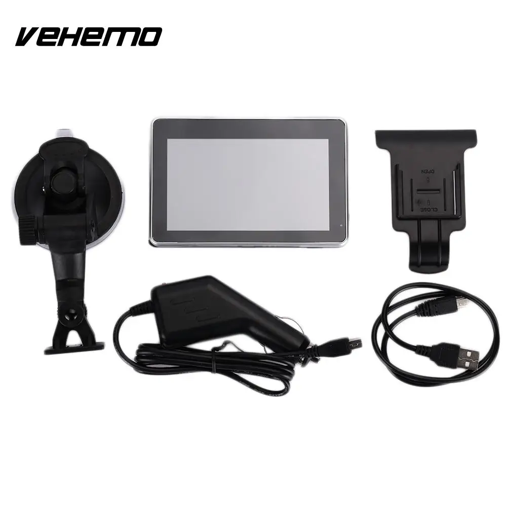 VEHEMO портативный Премиум 4 3 дюймов Навигация MP3 MP4 плеер Автомобильный GPS навигатор