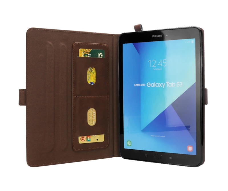 Многофункциональный кожаный чехол в стиле ретро для samsung Galaxy Tab S3, 9,7 дюймов, T820, бизнес-стенд, смарт-чехол для samsung Tab T825