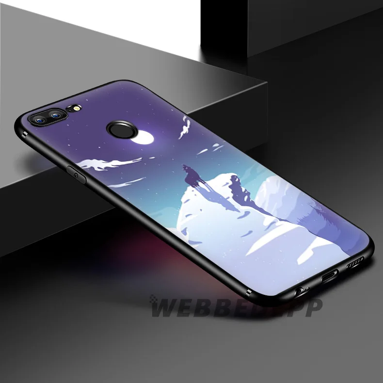 WEBBEDEPP милый мягкий силиконовый чехол с Волком на снегу для Huawei Honor Mate 20 10 8X 8C 8 6A 7A 7X