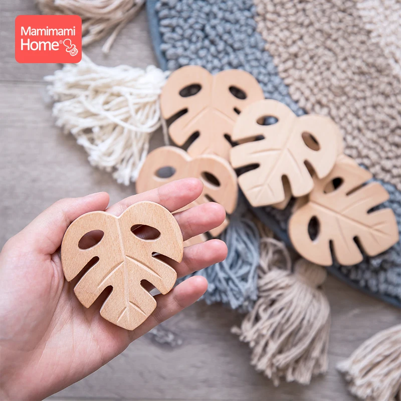 MAMIHOME новый продукт 5 шт./набор клен Форма деревянный Прорезыватель для зубов из