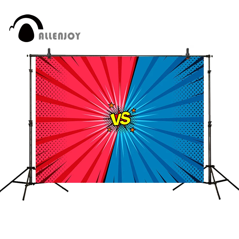 Allenjoy фоны для фотосъемки супер герой vs Красный Вечерние детский день рождения