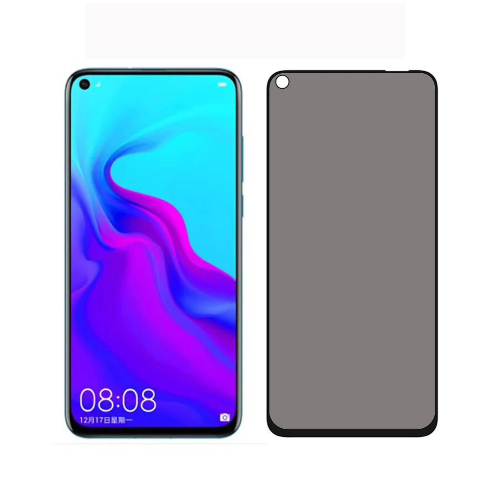 Закаленное стекло для телефона Huawei Nova 4 полное покрытие клеем антибликовое