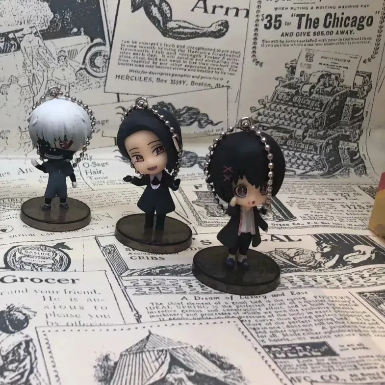 Аниме Tokyo Ghoul 6 шт./компл. подвесная фигурка Kaneki Ken soula Washuu Furuta Q версия мини-фигурка