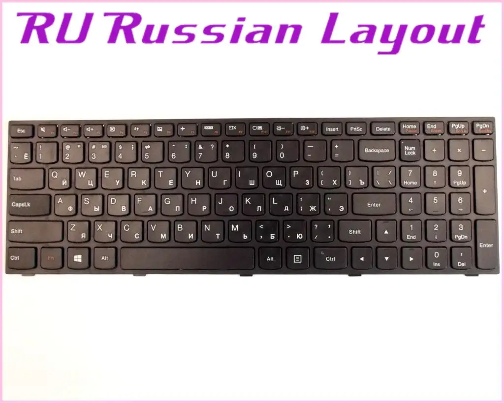 Русская RU раскладная клавиатура для LENOVO Flex 2-15 2-15D 20405 20377 25214725 25214780 T6G1-US Z50