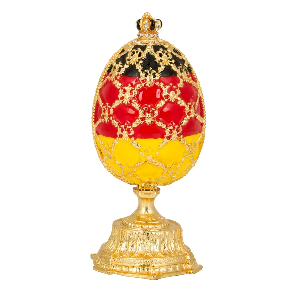 

FLETCHER Brand Beautiful Tricolor Russia Faberage Eggs for Home Decoration