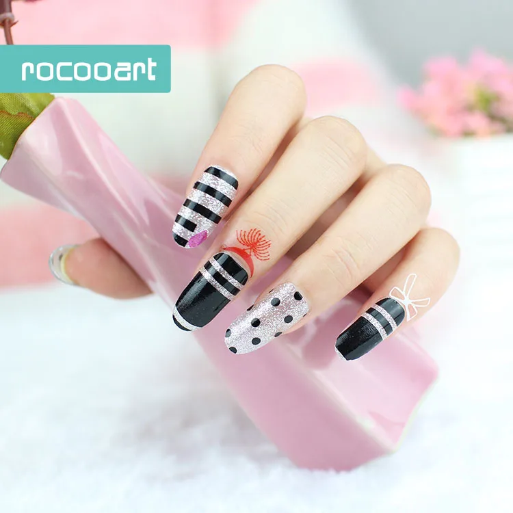 Женский Маникюр Rocooart Y5107 новый блестящий клей для дизайна ногтей наклейки в