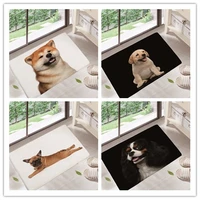 cute pet dog cat welcome home entrance door mat bichon frise dog mats living room carpet light foot rugs