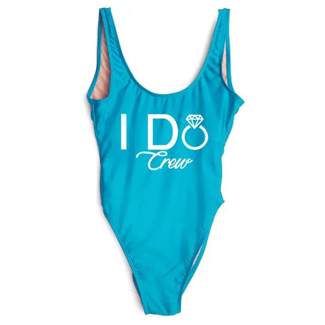 I Do Crew Bachelorette купальник бриллиантовое кольцо Графический Купальник Цельный боди