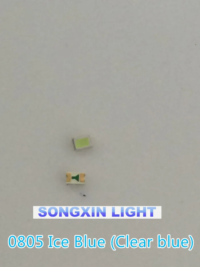 1000 шт./лот SMD LED 0805 Светло Голубые светодиодные лампы 2 0 нм 1 синий прозрачный цвет