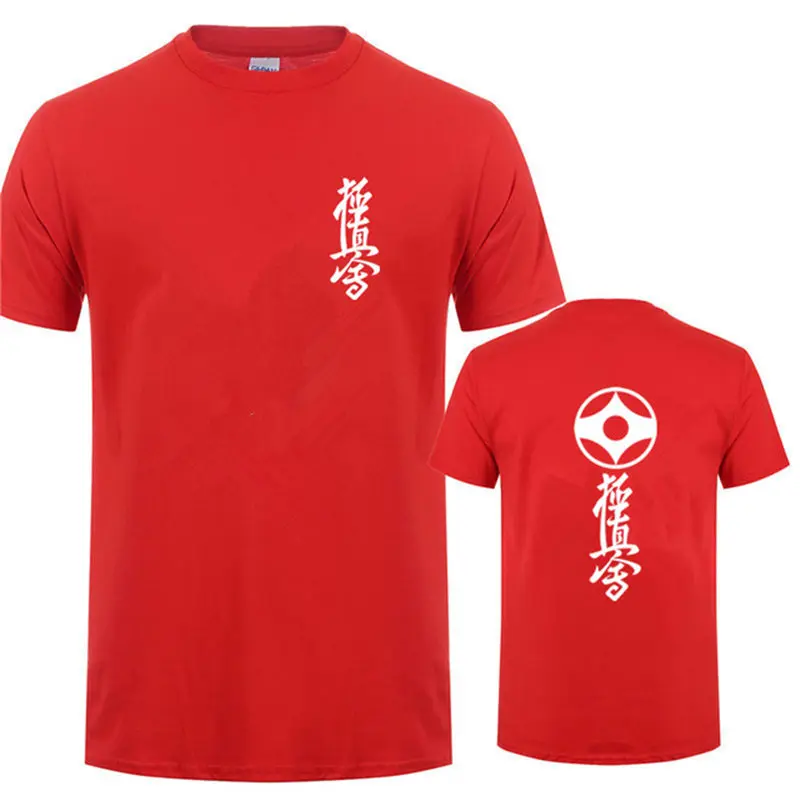 2019 Новая модная летняя футболка аниме Kyokushin каратэ мужские футболки Япония для