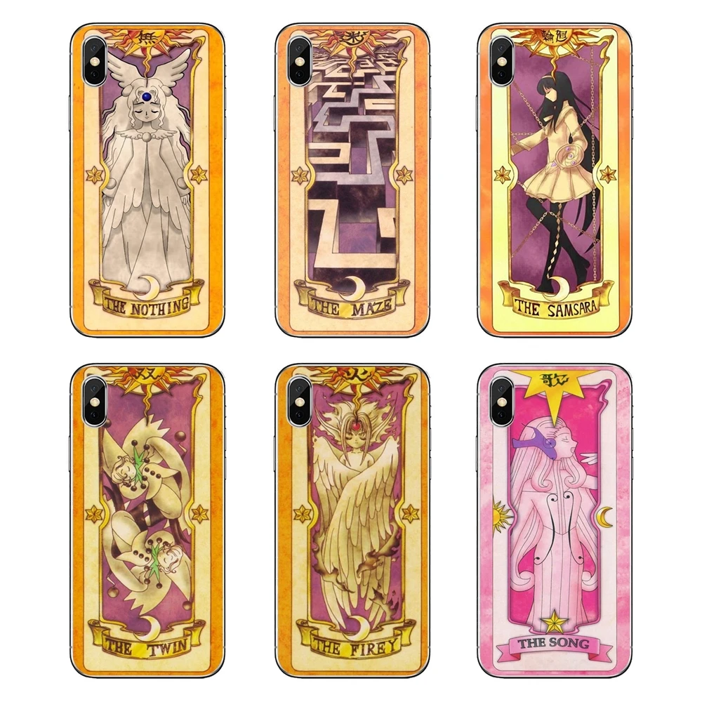 Чехол для мобильного телефона sakura card captor cardcaptor Voice Card Samsung Galaxy A5 A6 A7 A8 A9 J4 J5 J7 J8 2017 2018