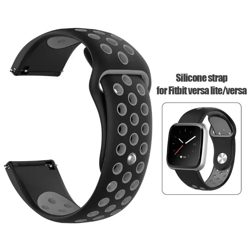 S/L Размер мягкий силиконовый ремешок для часов Браслет для Fitbit Versa, ремешок дышащий ремешок Замена для Fitbit Versa Lite/Versa