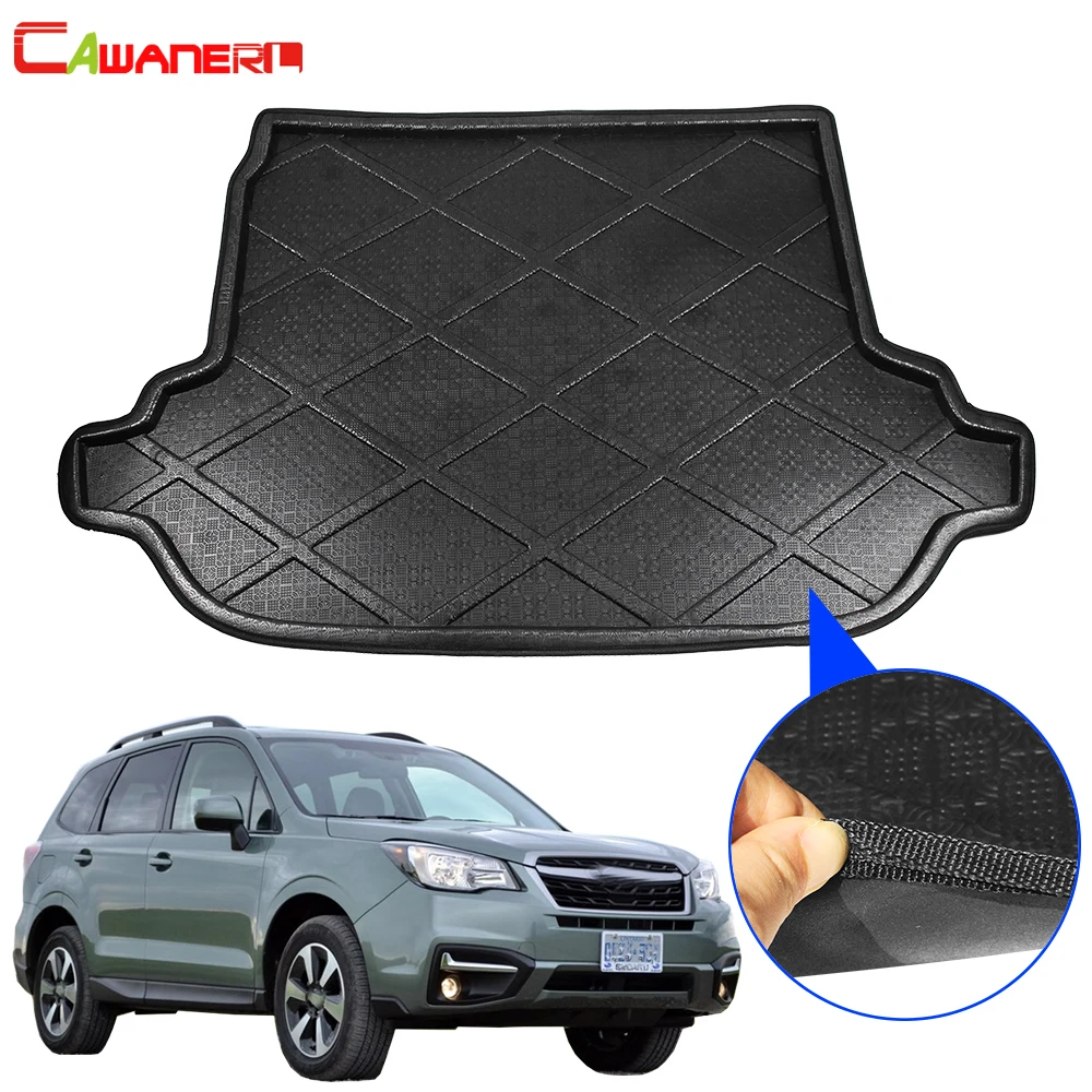 

Cawanerl Car Rear Trunk Mat Tray Boot Liner Floor Luggage Pad Cargo Protector Carpet For Subaru Forester (SJ) 2013-2018
