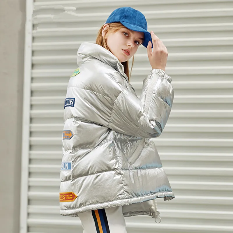 New Fashion Winter Women's Down Jacket Oversize 90% White Duck Coat Female Warm Parka Stand Collar Outerwear 2019 YQ299 | Женская