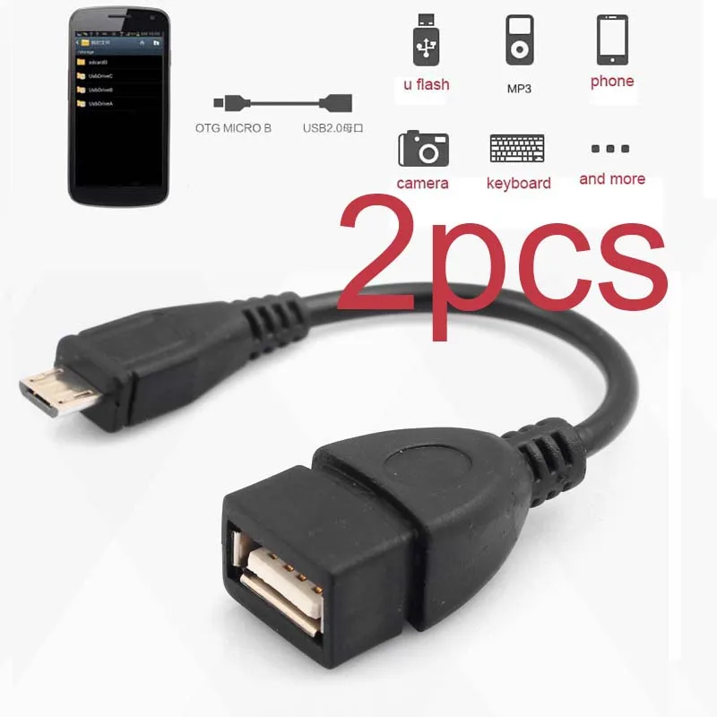 2х микро USB OTG кабель женский и мужской адаптер для Samsung HTC смартфон планшет Новый |