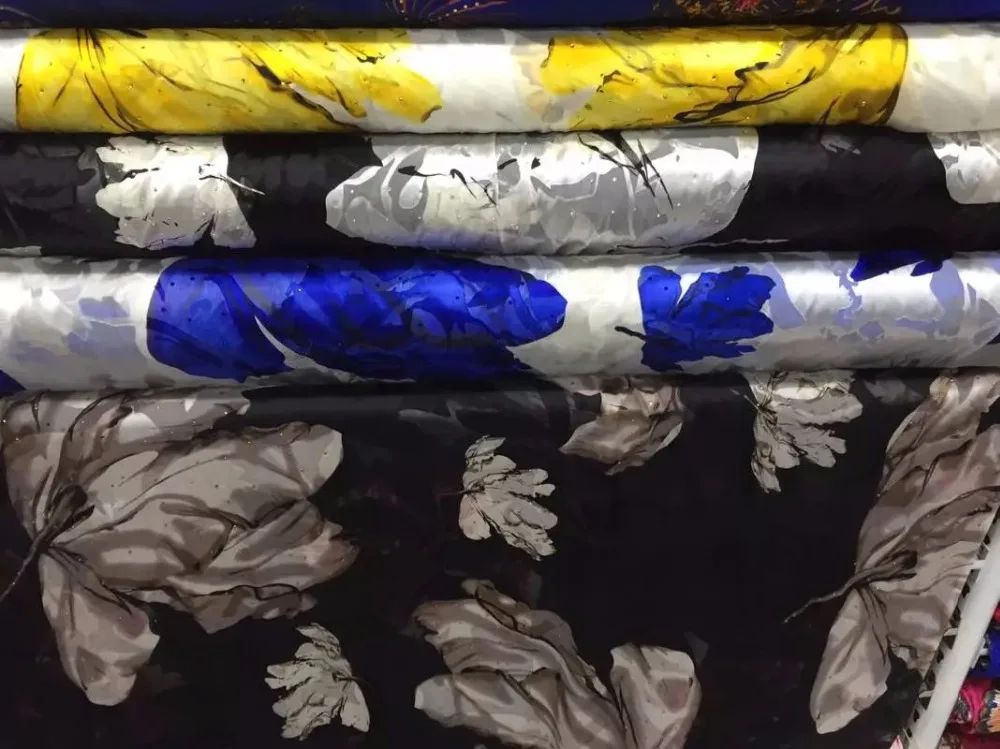 4 5 метра чудесная шелковая кружевная ткань сатин для платья хорошего качества