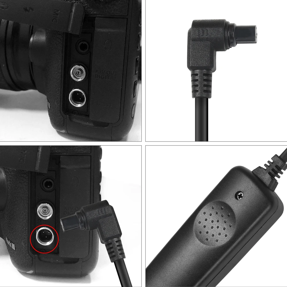 Шнур управления затвором SHOOT для Canon EOS 1D 5D Mark II III IV 6D 7D 10D 20D 30D 40D 50D 1DS 1DX MARK шнур
