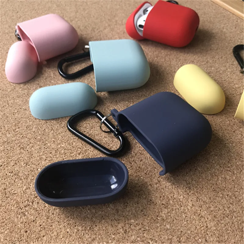 Для Apple Airpods 1 2 тонкие Чехлы многоцветные защитные нежные для бампер флип чехол