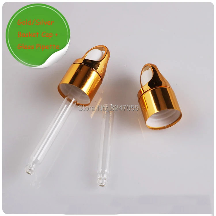 Колпачок для корзины размером 18 мм со стеклянной пипеткой колпачки эфирных масел